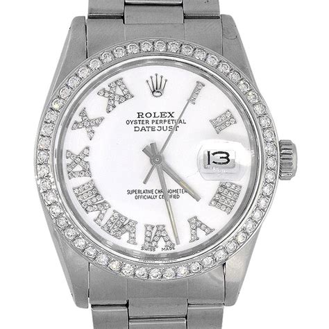 rolex datejust 16030 diamond|More.